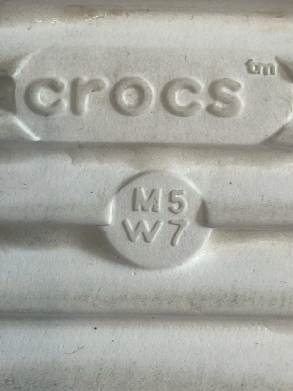 CROCS White Terrain Platform Clogs - Picture 6 of 6